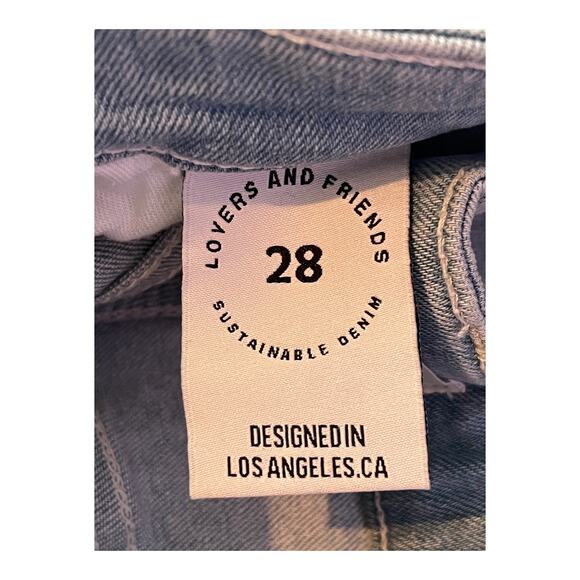 Lovers + Friends jeans Grayson ultra high rise slim boot light blue size 28 - Picture 6 of 8